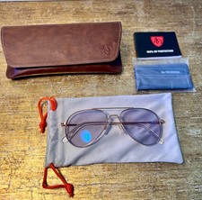 AMERICAN OPTICAL The GENERAL ROSE GOLD POLARIZED AUTHENTIC SUNGLASSES 55-14-140