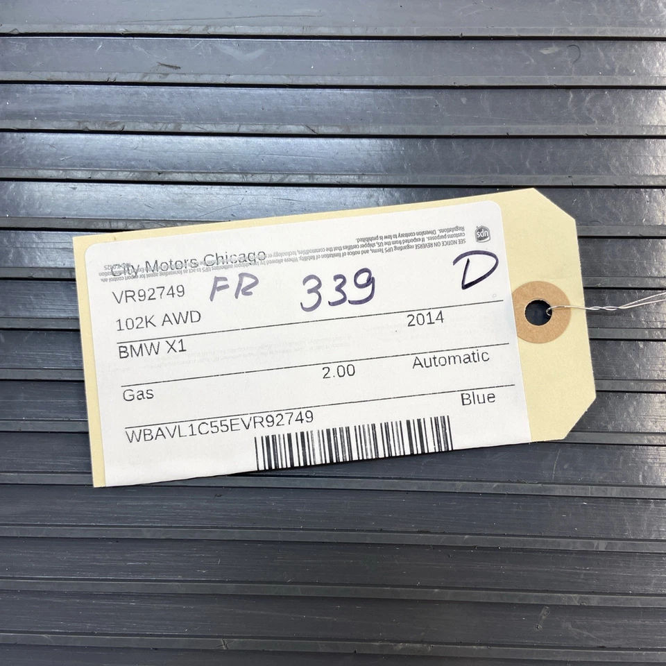 2012-2015 BMW X1 E84 2.0L AWD Front Right Axle Half Shaft 7591682 OEM - Image 2 of 4