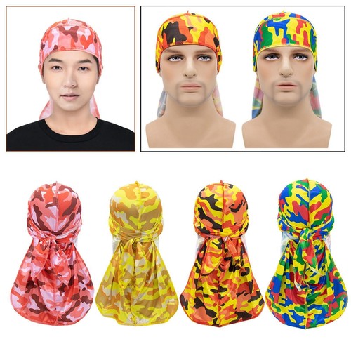 Imitation Silk Rag Sturdy Comfortable for Men Women Bandanas Skull Cap ...