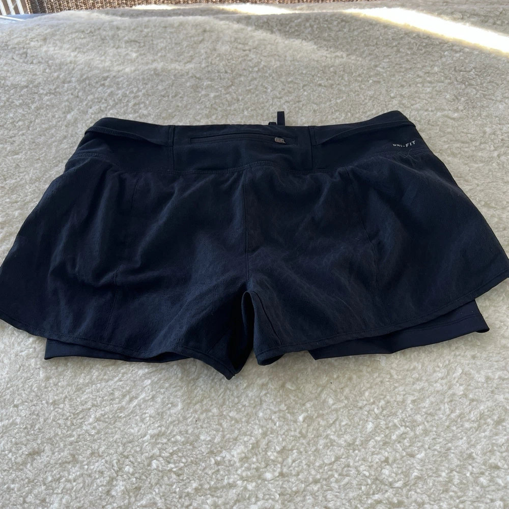 Nike Tennis Skirt Skort Dri Fit Lined Women’s Size XL Black