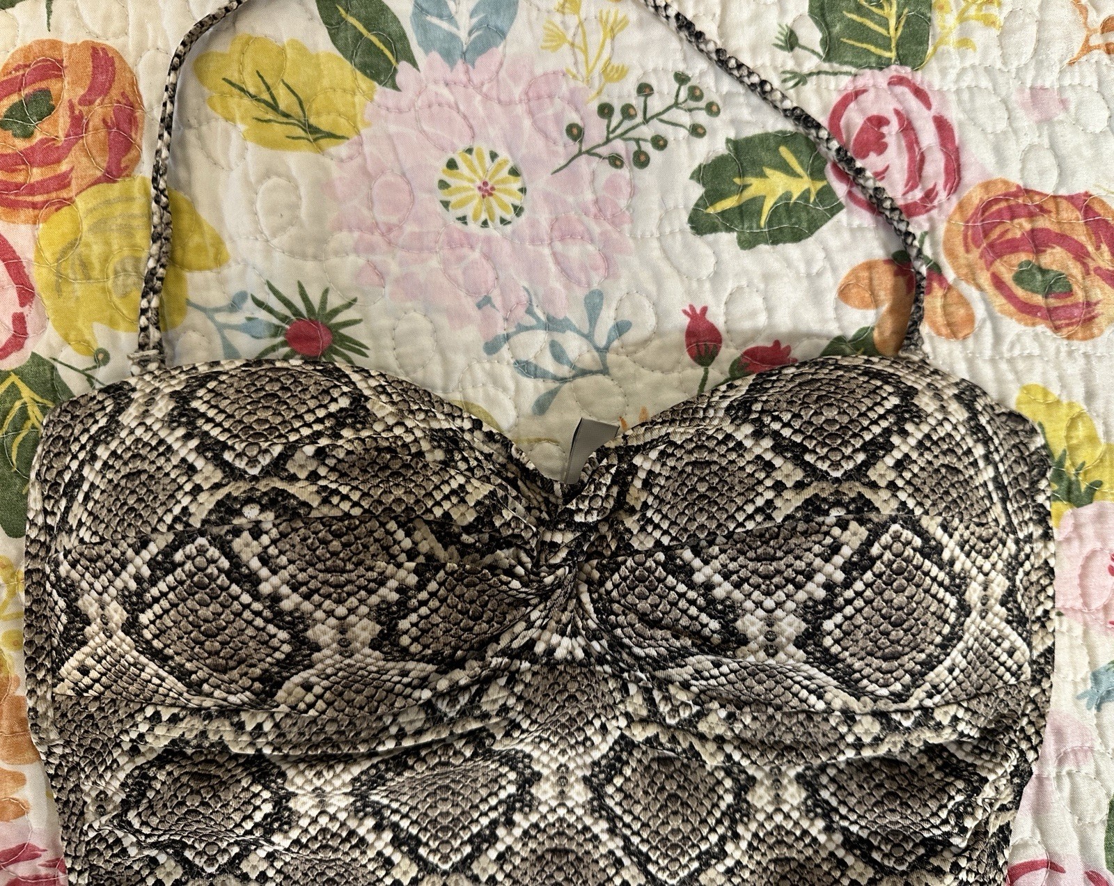 Tommy Bahama Desert Python Twist Front Bandeau Se… - image 4