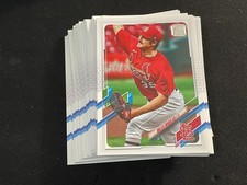 Lot of 200 Miles Mikolas 2021 Topps Series 1 Base Card Number 181