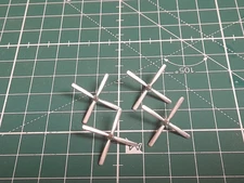 4x Long Propellers Props Aeroplane 4 Blade Model Kit Spare  1:200 1:144