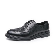 Men's Oxford Dress Shoes Flat Leather Loafers Business Soft Formal Work Sneakers