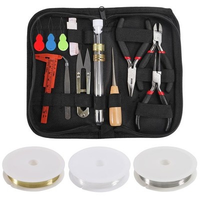 D-FLIFE Jewelry Making Supplies Kit with Tools, Small, 23pcs 