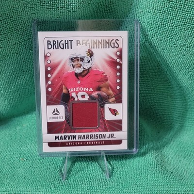 2025 Panini Luminance Marvin Harrison Jr. Bright Beginnings Jersey Patch Cards
