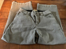 Democracy Women Ab Technology High Rise Wide Leg Cropped Jean 8 Grey