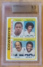 1978 Topps, Team Checklist Tony Dorsett, Drew Pearson etc. #507, BVG GEM MT 9.5