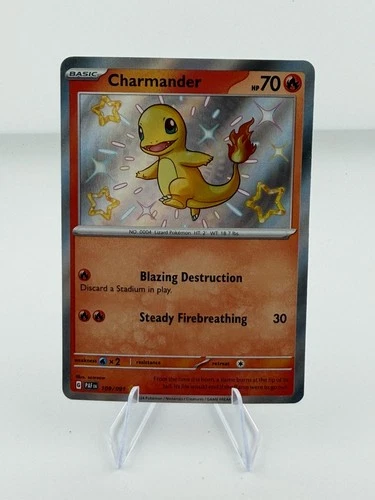 Pokemon Card Charmander 109/091 Paldean fates Baby Shiny Holo Rare