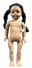 2004 / Alexander Doll Co   18" Girl Doll   Black Hair + Brown Eyes + Brown Skin