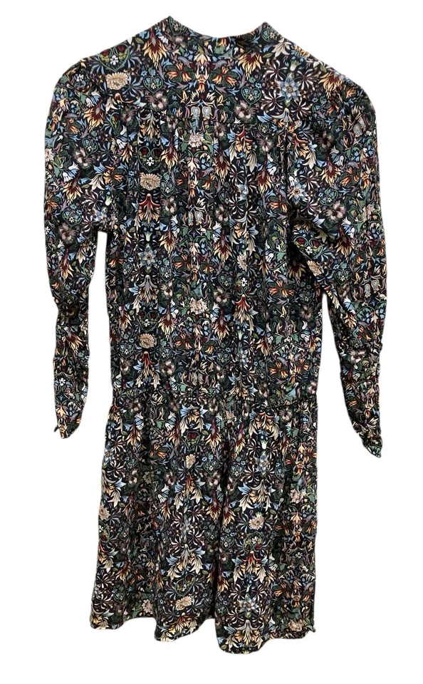 Zadig & Voltaire Dress Size M Black Wrap Pleated V Neck - Image 4 of 4