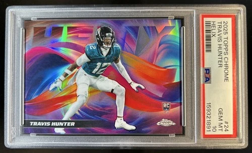 2025 Topps Chrome Travis Hunter Base (PSA 10)