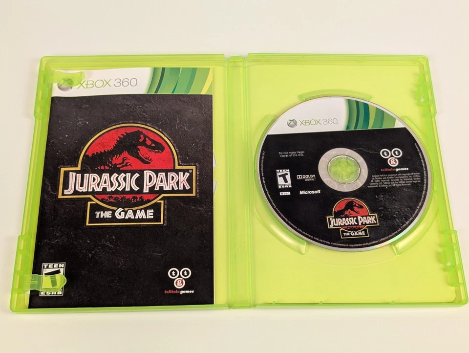Jurassic Park: The Game (Microsoft Xbox 360)➡️CIB - Tested - Excellent 📀 - Image 3 of 4