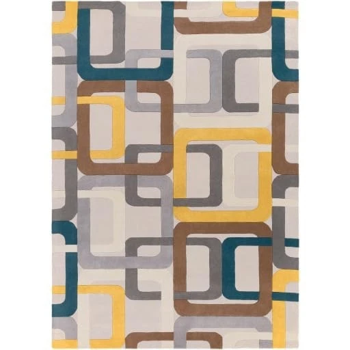 Hand Tufted Nz Wool Rug Color Multicolor Geometric Handmade Design Carpet Rug