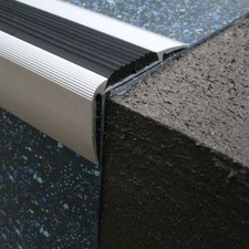 Aluminium Stair Nosing Non Slip Edge Trim Step Nose Edging Trim 57 x 33mm 2.7m