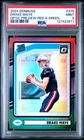 2024 Panini Donruss Drake Maye #379 Optic Preview Red Green Rated Rookie Patriot