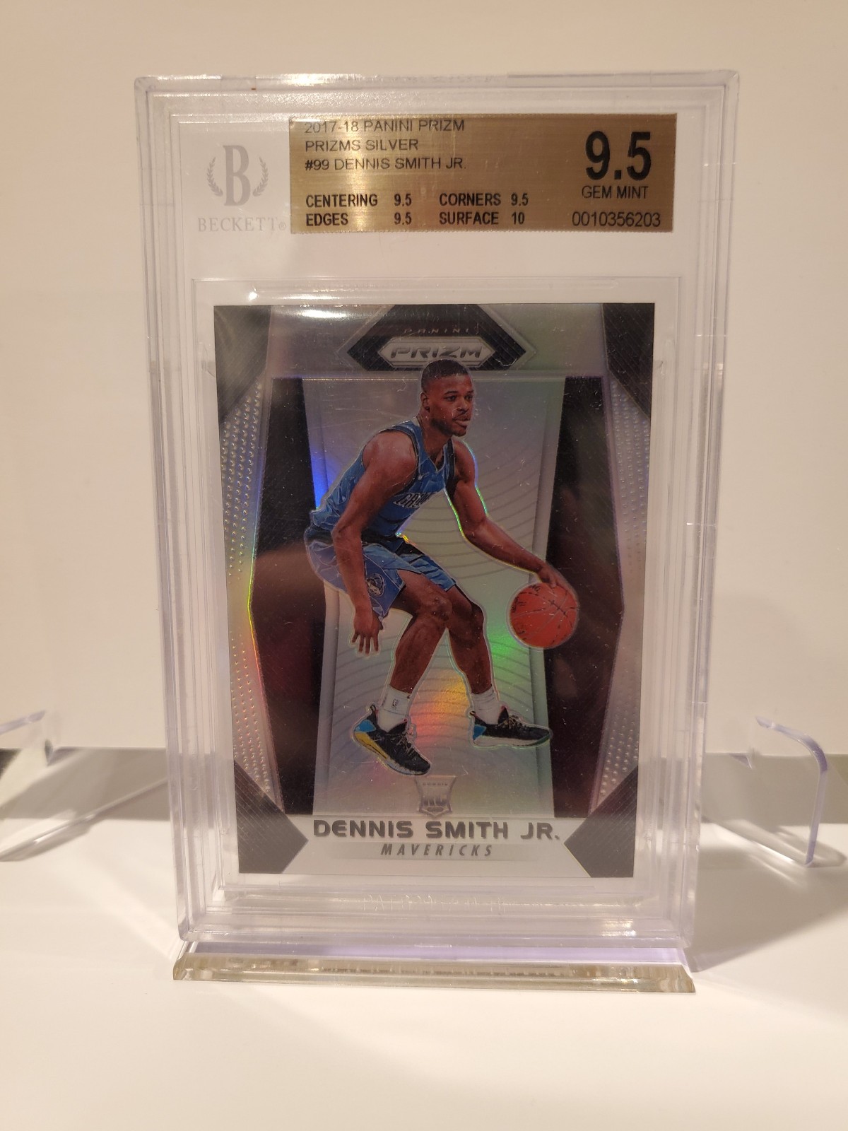 2017-18 Panini Prizm - Dennis Smith Jr. #99 Silver Prizm (RC) BGS 9.5