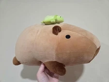 Capybara with Turtle Riding on Back 14" Plush Takashoji New Round1 Exclusive