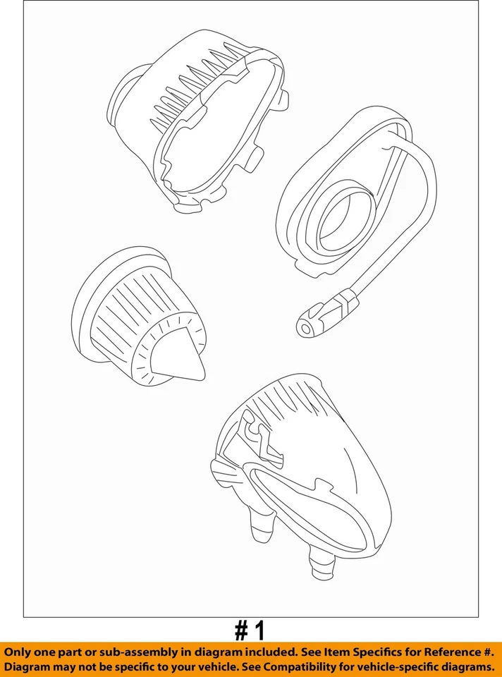 Conjunto de filtro de aire usado se adapta a: Ford Mustang 2001 6 cilindros grado A Foto 4 de 4