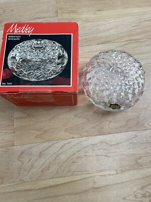 Medley Genuine 24% Full Lead Crystal Trinket Box