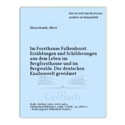 Kleinschmidt, Albert: Im Forsthause Falkenhorst. Erzählungen und ...
