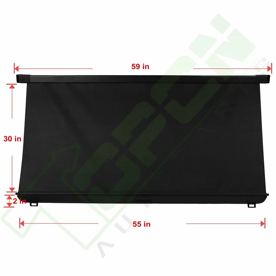 Black Rear Cargo Security Trunk Cover Fits 2014-2018 Fits Mercedes-Benz G65 AMG - Imagem 4 de 4