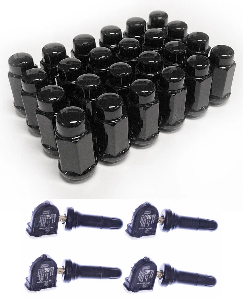 20" Gloss Black Cadillac Escalade Style Wheels + All Season Tires Fits 2014-2025 - Изображение 4 из 4