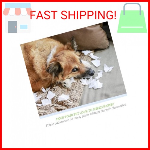 GREEN LIFESTYLE Washable Pee Pads for Dogs - Thick Heavy Absorbent Waterproof Pe - Picture 2 of 2