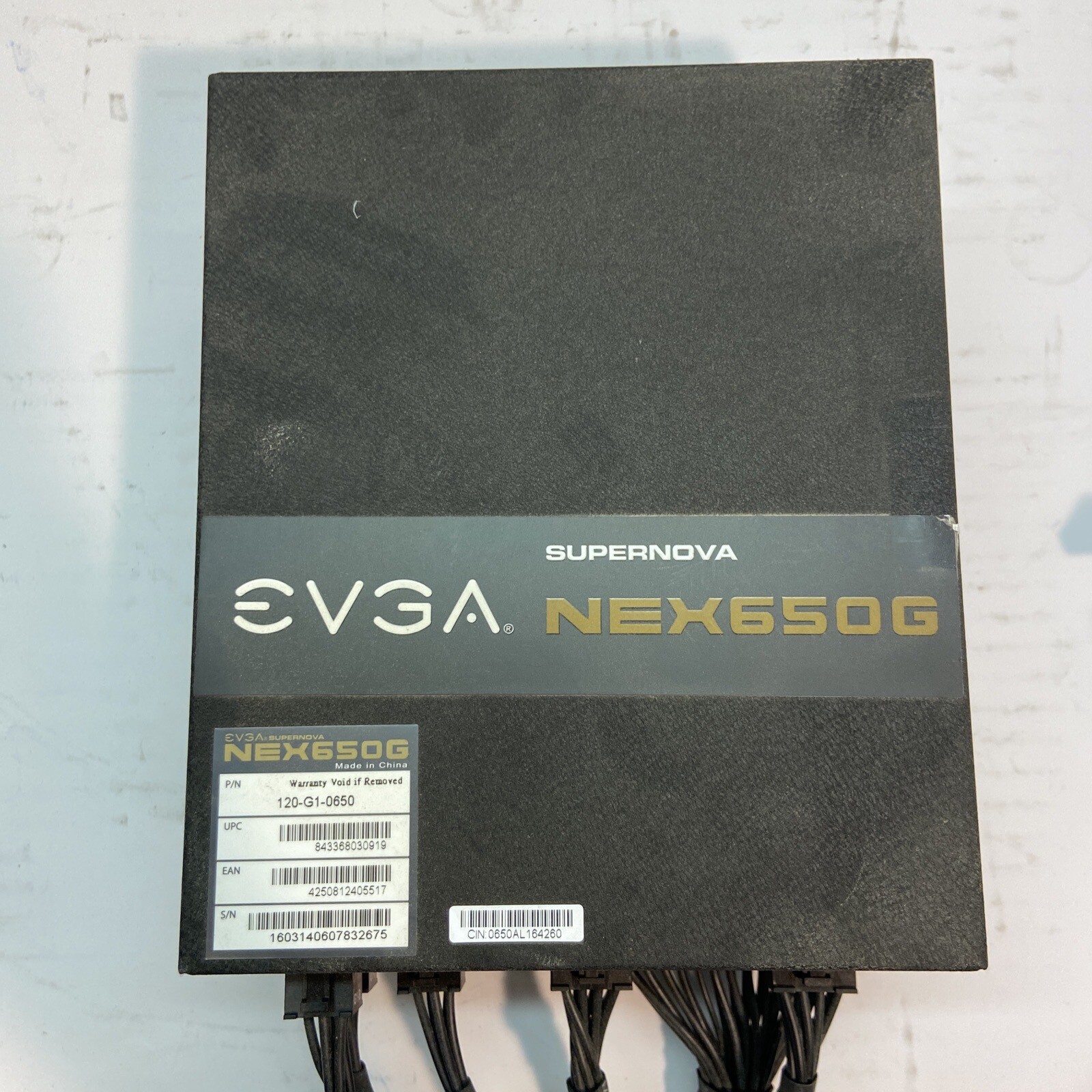 EVGA Supernova NEX650G 120G10650 80 Plus Gold 650W Fully Modular