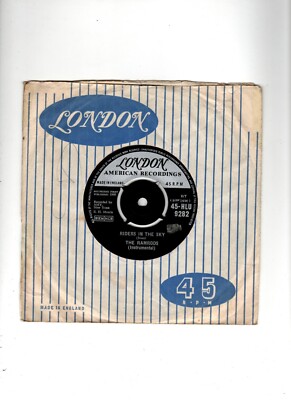 RAMRODS - RIDERS IN THE SKY / ZIG ZAG. UK 1960 ORIG 7'' & CO/SLEEVE. EX