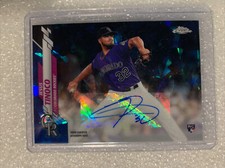 2020 Topps Chrome Update Sapphire Rookie Autographs #RAJT Jesus Tinoco  RC AUTO 