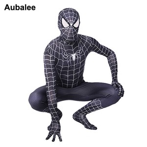 Black Spiderman Adult Zentai Suit Venom Cosplay Costume Halloween Men Catsuit Ebay