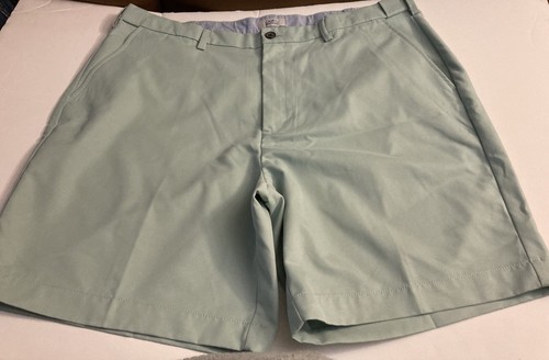 Men Croft & Barrow Size 42 Green The Quick Dry Cooling Flat Front Dressy Shorts