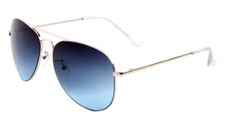 Metal Unisex Aviator Sunglasses W/Oceanic Color Lens
