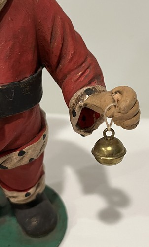 Vintage Paper Mache Santa Claus Figurine 6 3/4" Tall Made in Italy - Picture 5 of 16