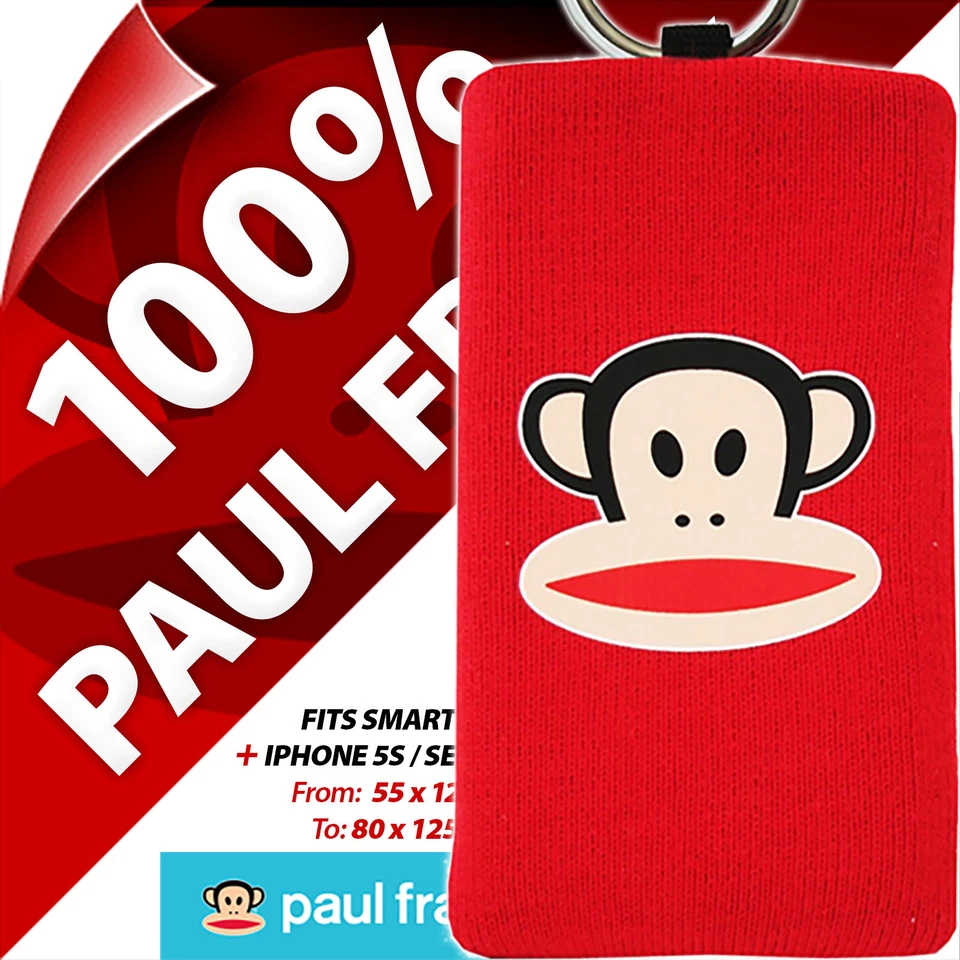 Paul Frank Phone Sock Case Cover Semi Universal Bag Mobile Smart Digital Cameras - Image 2 of 4