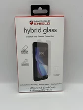 ZAGG INVISIBLE SHIELD HYBRID GLASS PROTECTION FOR IPHONE SE (2nd Gen) 8/7/6s/6