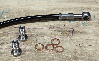 CTI Premium Rear Brake Line (Trans Black/Std Length) - 03-06 Yamaha Blaster YFS