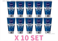 NIVEA MEN KAO FACE WASH MOIST FACIAL CLEANSER FROM JAPAN 100g X 10 SET