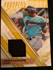 2019 Elite Extra Edition Prospect Materials 26/99 Monte Harrison#PM-MH🔥⚾️🔥