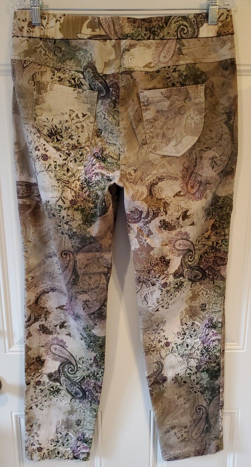 Installation I første omgang smart ROBELL JEANS women's 'Modell Nena' stretchy pull on paisley print pants sz  12 | eBay