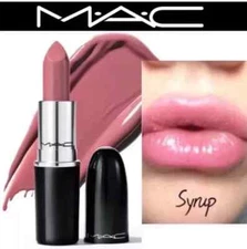 MAC 524 Syrup Blue Pink Lusterglass Lipstick 0.11oz /3G Full Size New
