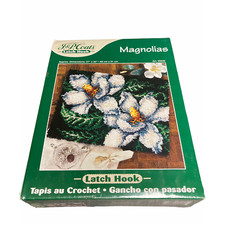 J  P Coats NEW Magnolias Latch Hook Kit