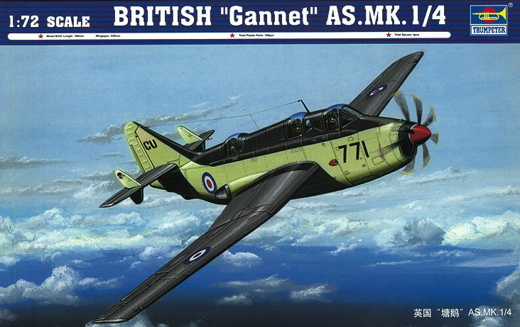 Trumpeter 01629 - 1:72 British Gannet AS.MK. 1/4 - New