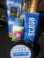 Bath & Body Works ULTIMATE CABANA BREEZE SIX PIECES FULL PRODUCT LINE SET!!