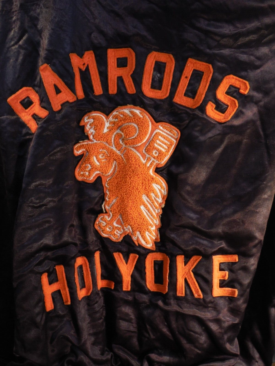 Vintage 50s satin Car Club Jacket - Holyoke RamRods - Hot Vintage 50s satin Car Club Jacket - Holyoke RamRods - Hot