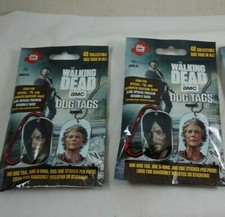 The Walking Dead AMC Dog Tag Necklaces 2 packs NEW unopened 2016
