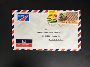 Indonesia #780//B242 Cover to Finland 1970-1999 Cover #878