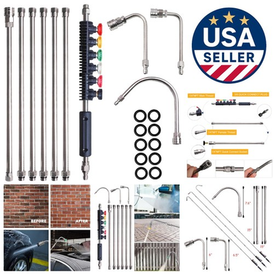 #ad #ad Comprehensive 10 Pack Pressure Washer Extension Wands Set for Efficient Cleaning $74.89
