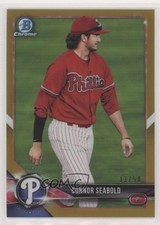2018 Bowman Chrome Prospects Gold Refractor 33/50 Connor Seabold #BCP164 s3g
